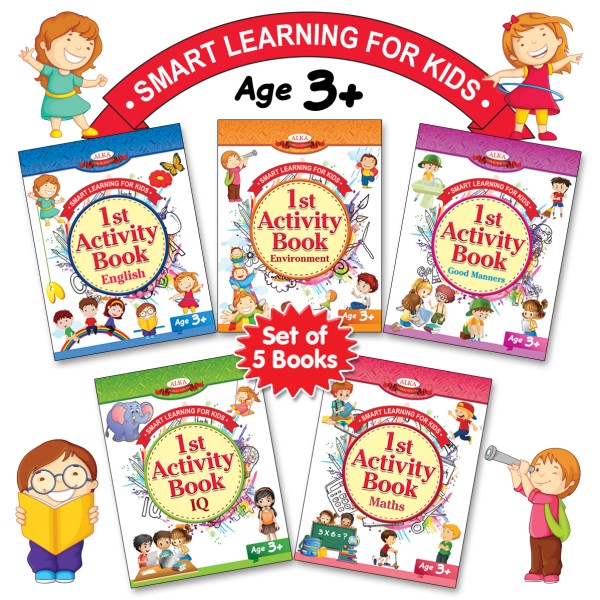 Smart Learning For Kids - 1st Activity Book Age 3+ - Set Of 5 Books